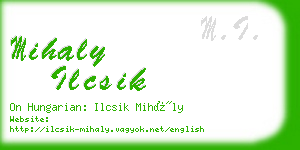 mihaly ilcsik business card